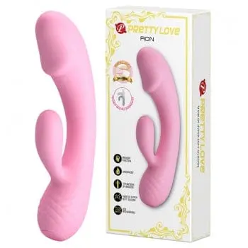 Pretty Love Ron – Bendable Pink Rabbit Vibrator With Flexible Shaft 1