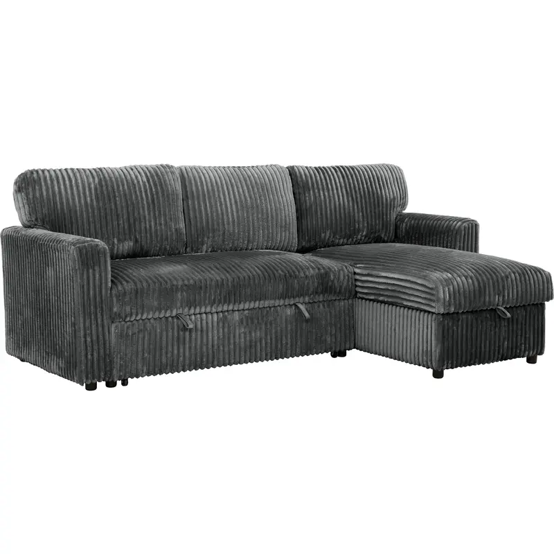 Primo International Arabella Convertible Sofa Bed In Opulence Dark Grey 1