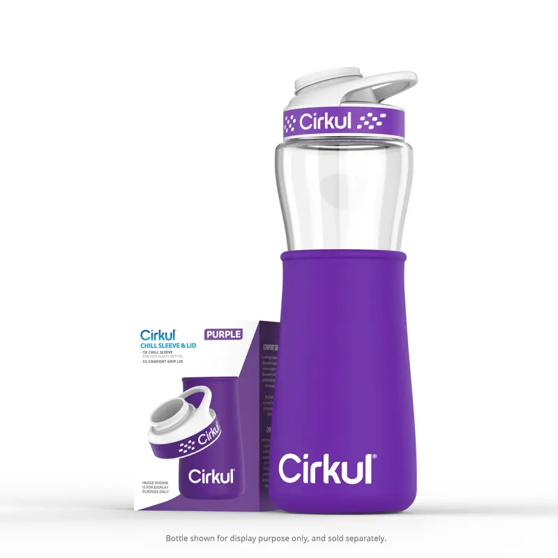 Purple 22Oz Chill Sleeve With Lid 1