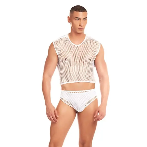 Rene Rofe Rainbow Party Net Flex Set – 3-Piece Mesh Ensemble With Thong 1