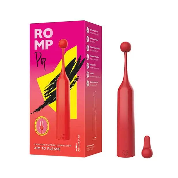 Romp Pop: Red Pinpoint Vibrator For Focused Clitoral Massage 1