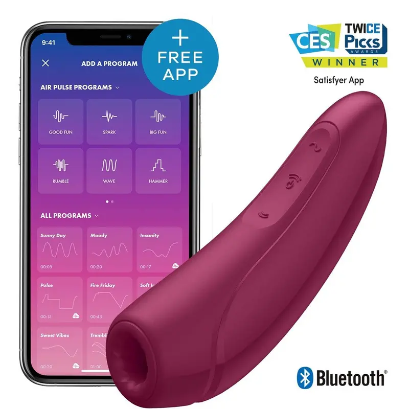 Satisfyer Curvy 1+ – Compact Clitoral Air Pulse Vibrator With Smart App Integration 1
