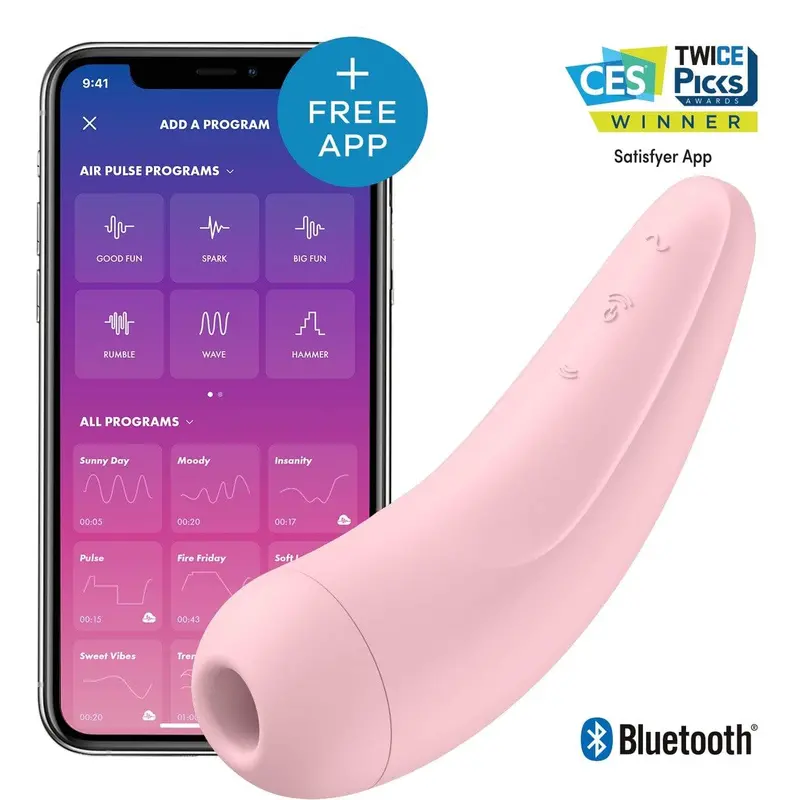 Satisfyer Curvy 2+ – Upgraded Clitoral Air Stimulator With App Control 1