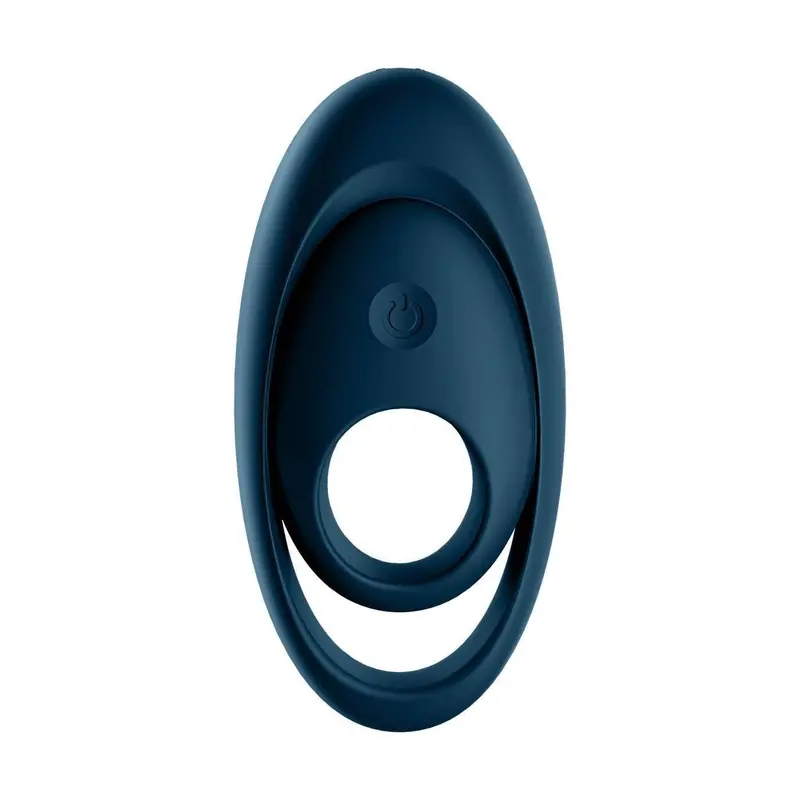 Satisfyer Glorious Duo Silicone Cock Ring With Vibration – Black 1