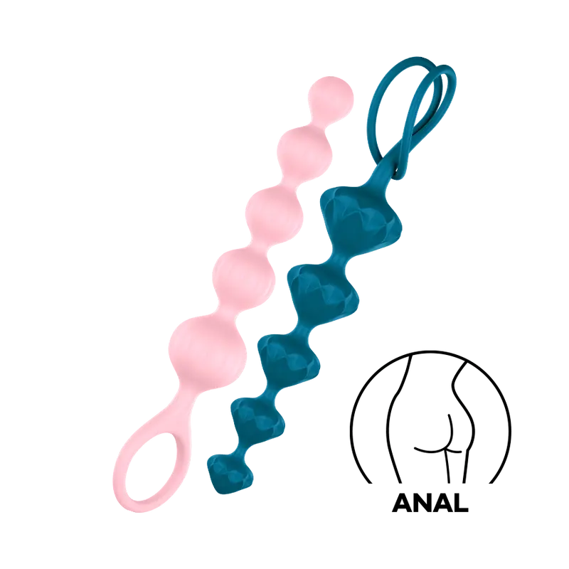 Satisfyer Love Beads – Dual-Piece Super-Soft Silicone Anal Bead Set 1