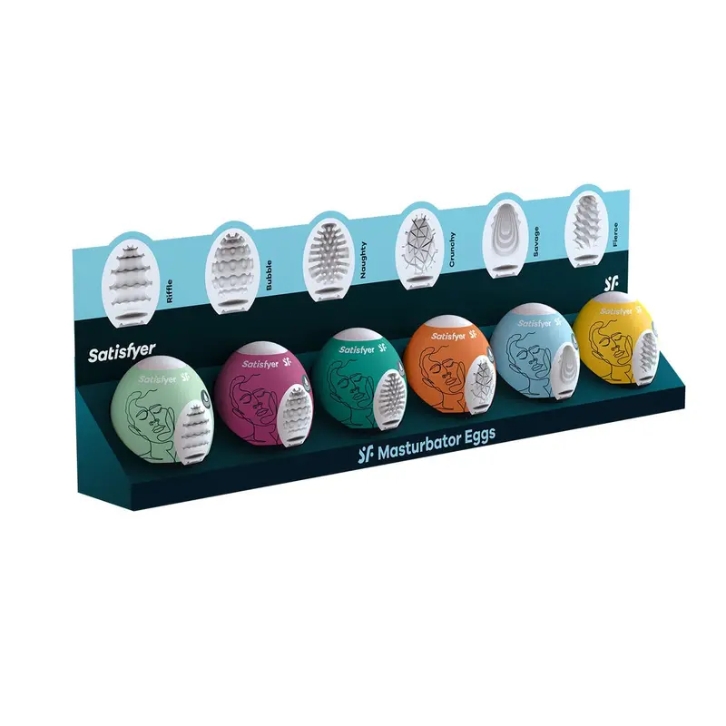 Satisfyer Masturbator Egg Collection — 6-Piece Colorful Set 1