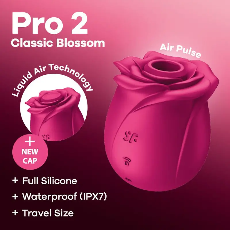 Satisfyer Pro 2 Classic Blossom – Air-Pulse Clitoral Stimulator In Pink 1