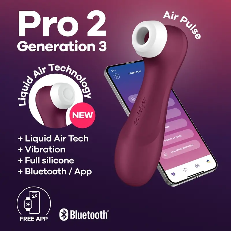 Satisfyer Pro 2 Gen 3 — App-Enabled Air Pulse Clitoral Stimulator With Liquid Sensation 1