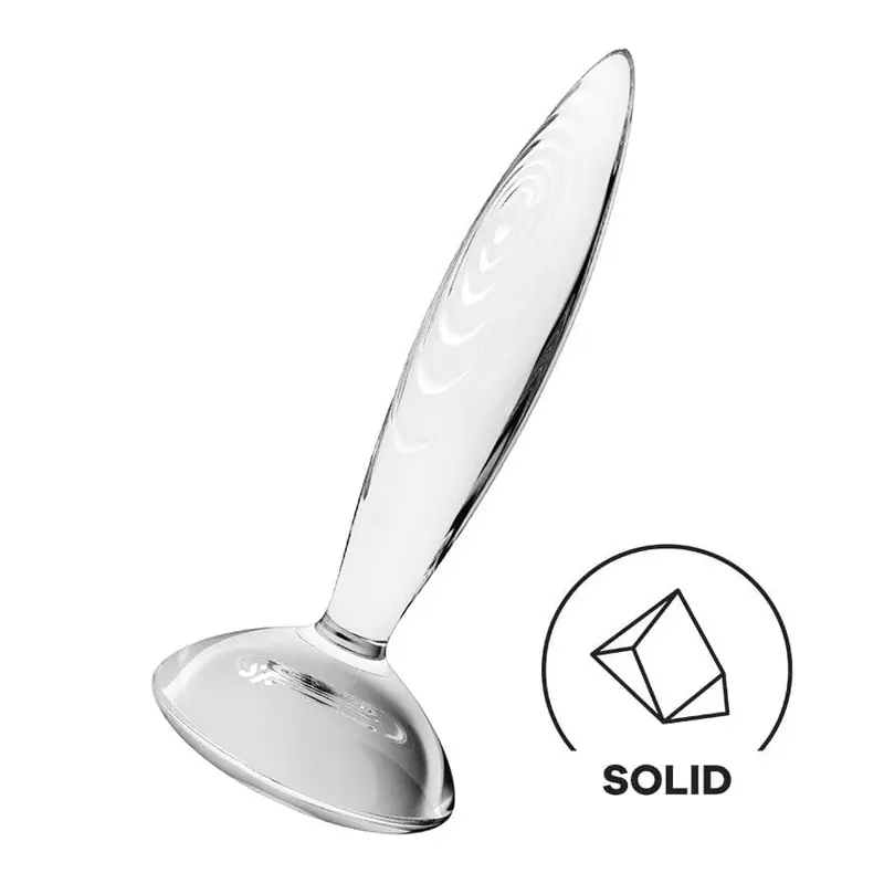 Satisfyer Sparkling Crystal Glass Anal Plug – Clear 1