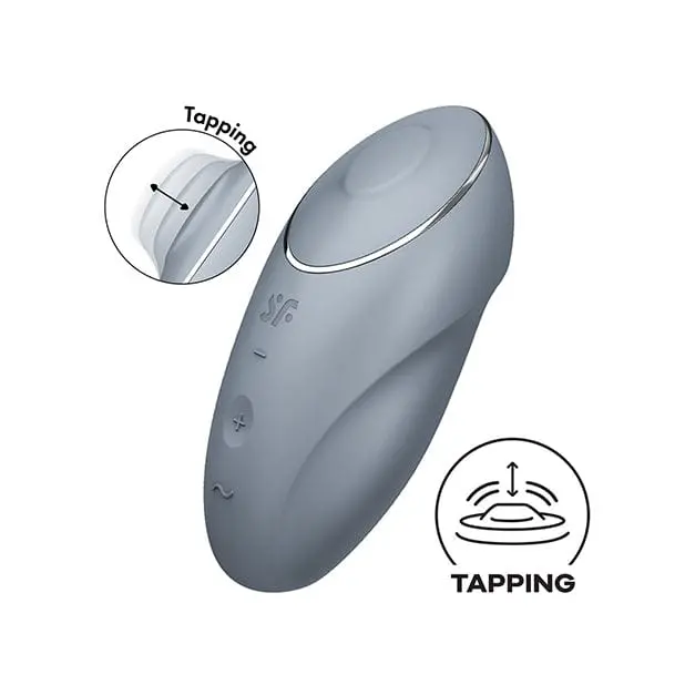 Satisfyer Tap And Climax 1 Clitoral Vibrator – Lay-On Design For Hands-Free External Stimulation 1