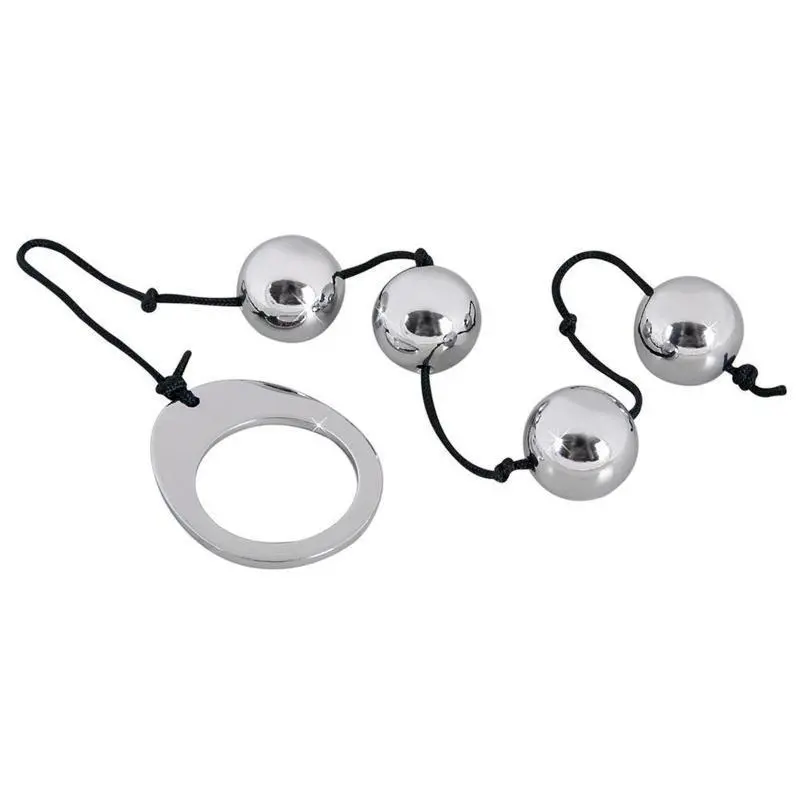 Seven Creations Heavy Metal Anal Beads – Weighted Stainless Steel Set 1
