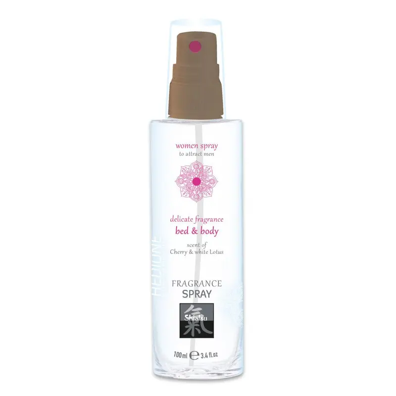 Shiatsu Hedione Pheromone Body Mist – Cherry White Lotus Scented Spray For Her Confidence & Allure 1
