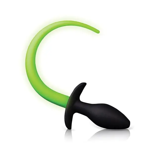 Shots Black Glow-In-The-Dark Puppy Tail Plug – Realistic Anal Stimulator 1