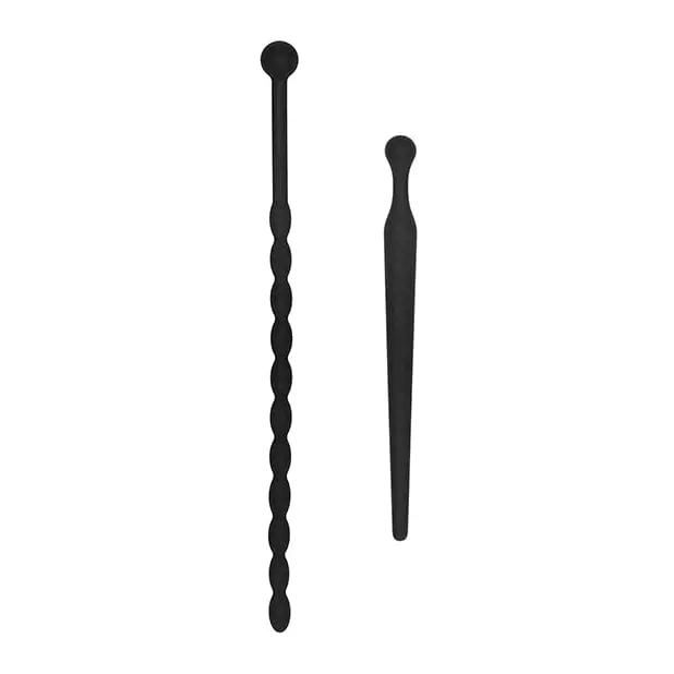 Shots Ouch Introductory Urethral Sounding Kit For Beginners – Black Silicone Set 1