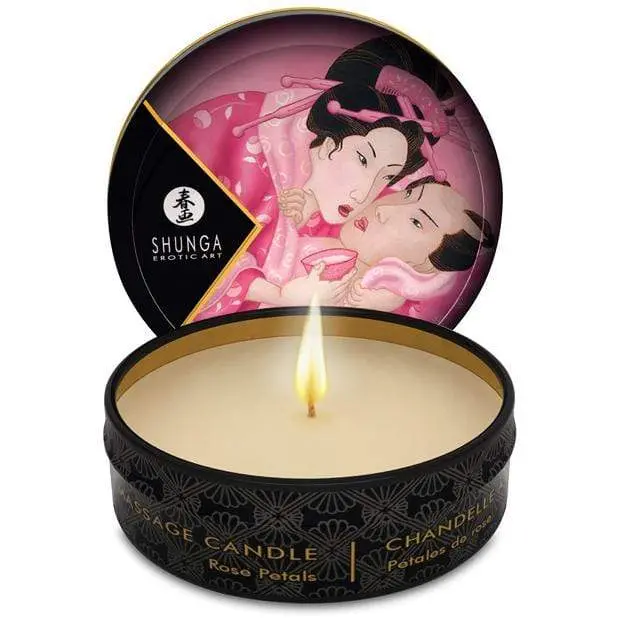 Shunga Erotic Art Mini Massage Candle For Intimate Aromatherapy 1