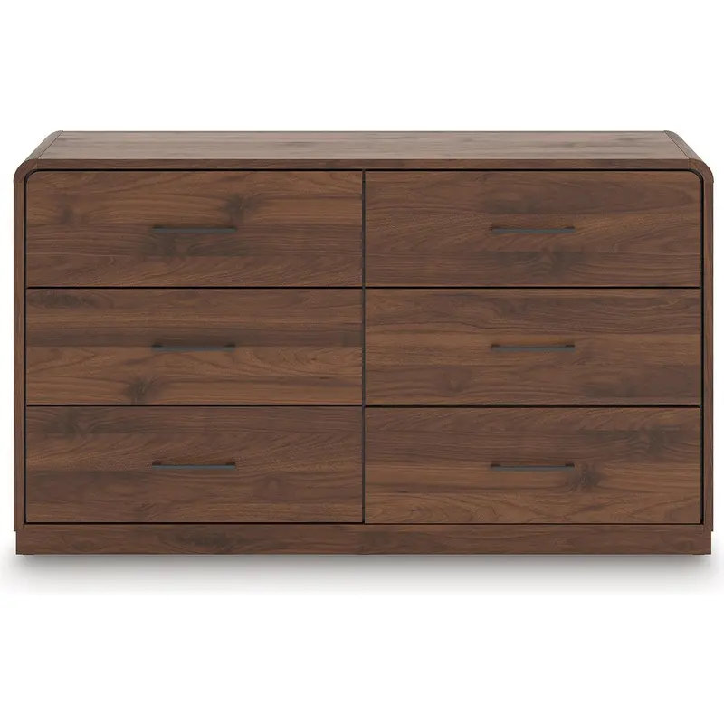 Signature Design By Ashley Fortlorn 6-Drawer Dresser With Brushed Nickel Pulls – Pcb386-31 1
