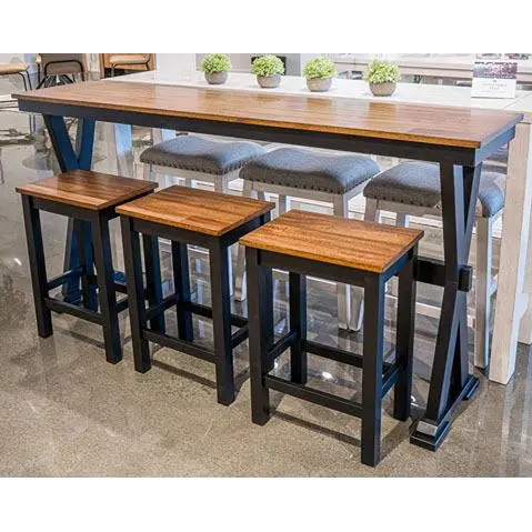 Signature Design By Ashley Wildenauer 4-Piece Counter Height Dinette Set D634-113 1