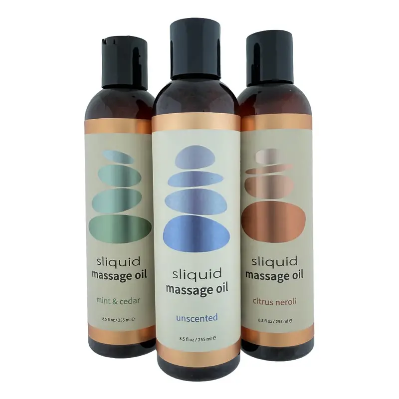 Sliquid Balance Sensual Massage Oil – Ph-Balanced, Water-Based Body Lubricant 1