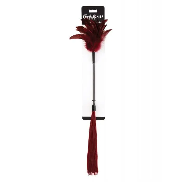 S&M - Sex And Mischief Enchanted Feather Tickler (Burgundy) 1