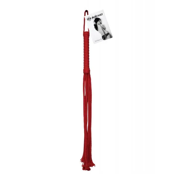 S&M - Sex And Mischief Rope Flogger (Red) 1