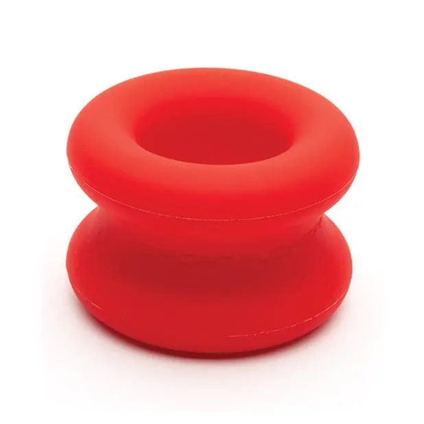 Sport F*Cker Muscle Ball Stretcher – Heavy-Duty Stretching Cock Ring In Bold Red 1