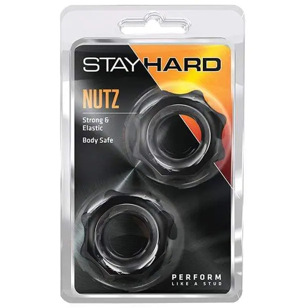 Stay Hard Nutz-Style Cock Rings – Comfort-Fit Black Set 1
