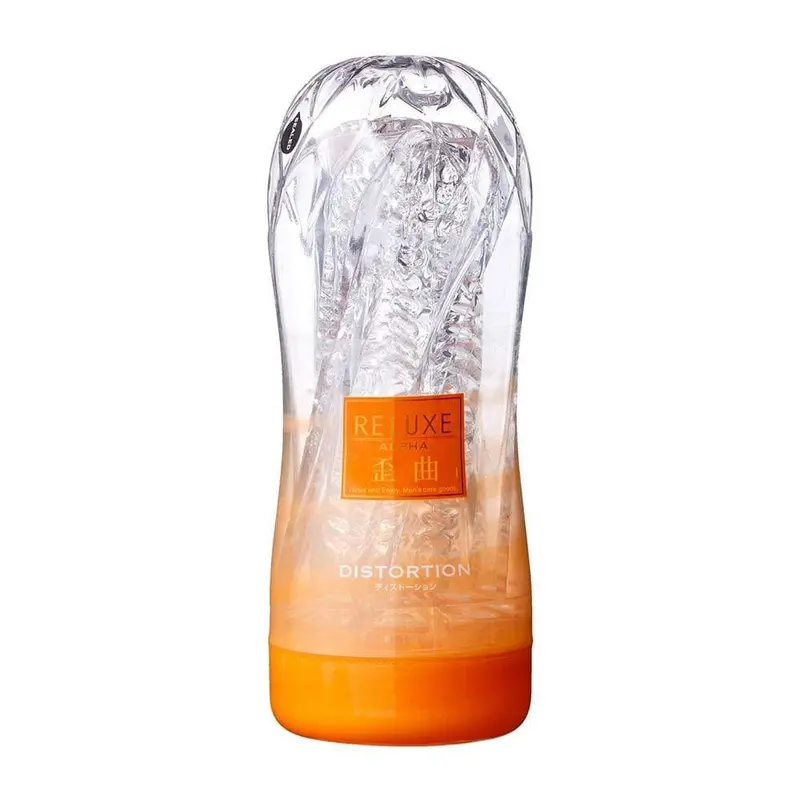 T-Best Reluxe Alpha Distortion – Firm-Stretch Stroker Sleeve (Clear) 1