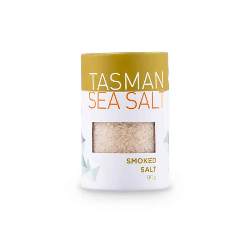 Tasman Smoked Sea Salt Flakes – 80G Cold-Smoked Gourmet Seasoning 1