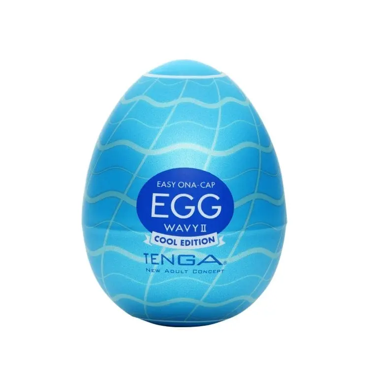 Tenga Egg Wavy 2 Cool Edition – Portable Blue Masturbator 1