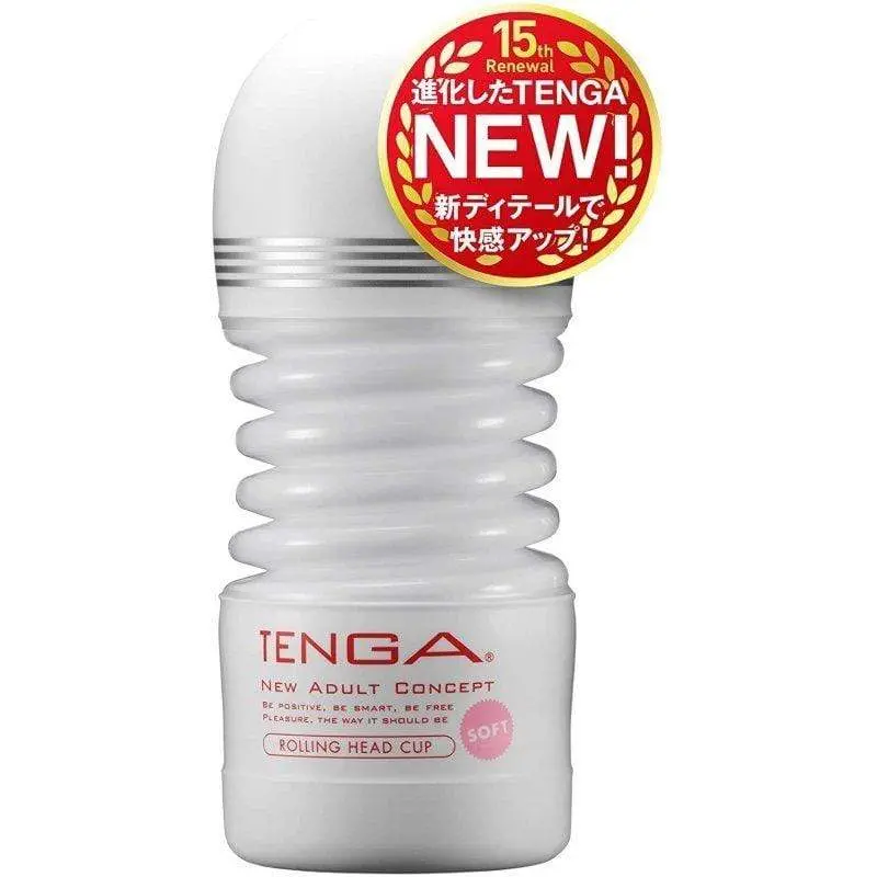 Tenga New Rolling Head Stroker – Rotating Internal Texture Cup Masturbator 1