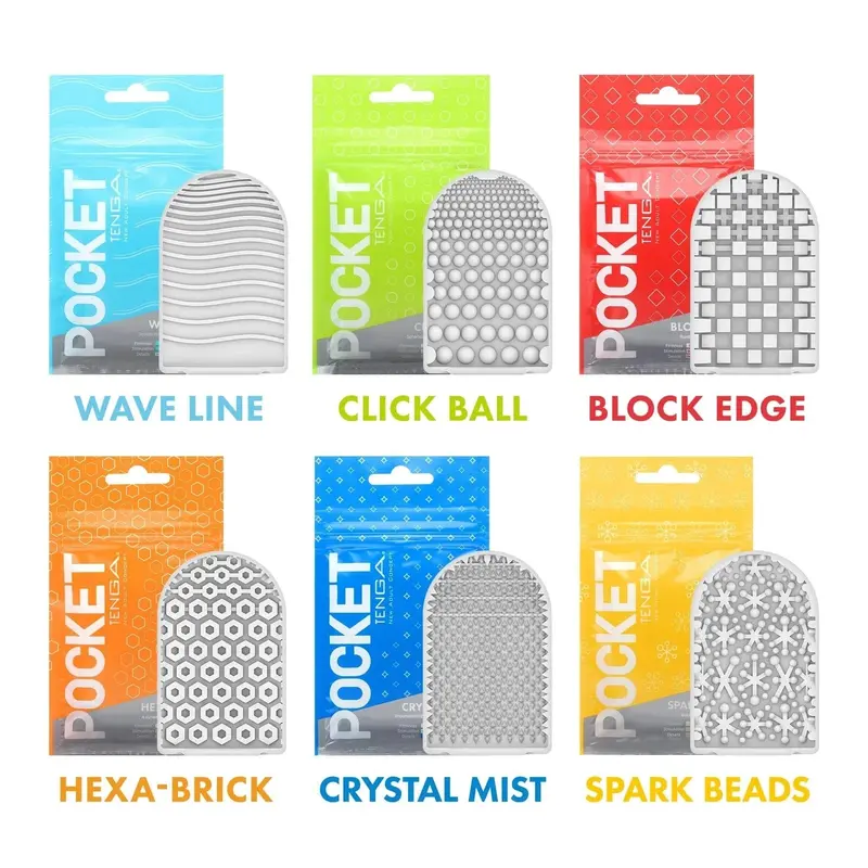 Tenga Pocket Stroker – Portable Clear Male Masturbator Sleeve 1