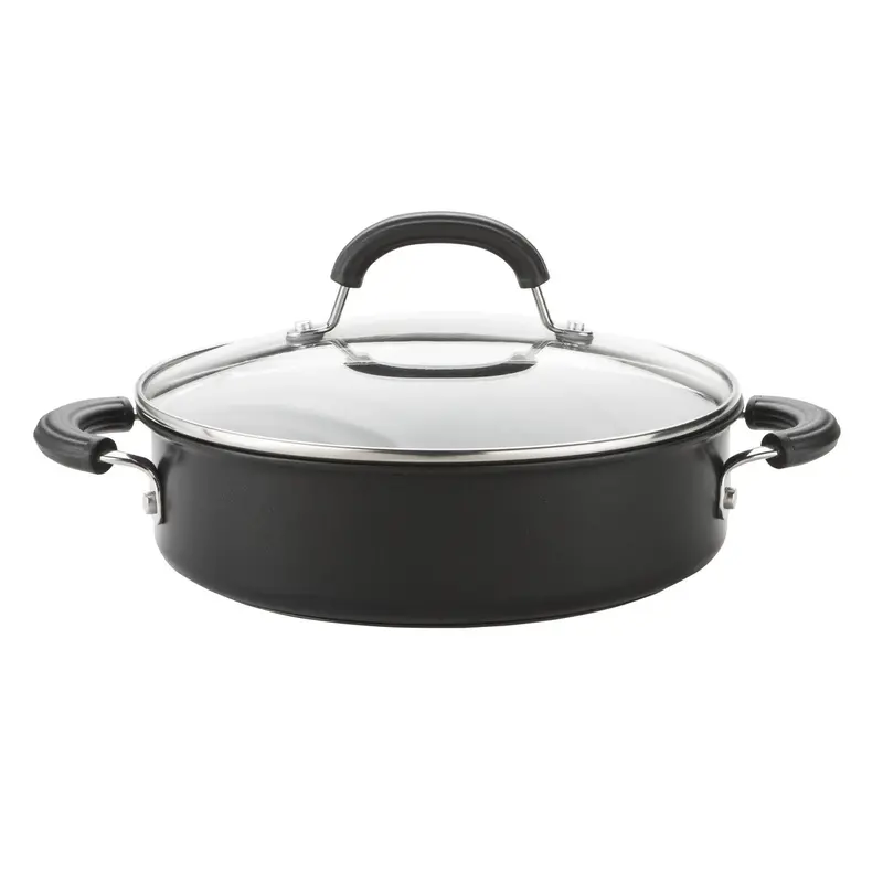 Total Induction-Ready Non-Stick Shallow Casserole With Lid – 2.8 L Capacity 1