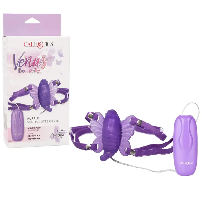 Upgraded Purple Remote Clit Massager – California Exotics Venus Butterfly 2 1