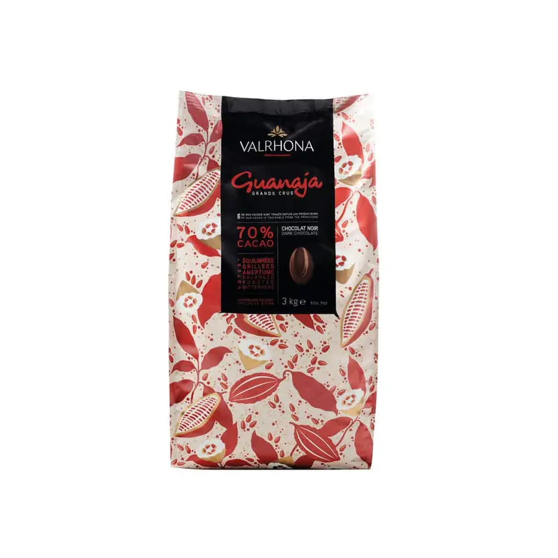 Valrhona Guanaja 70% Dark Chocolate Couverture – 3 Kg Block 1