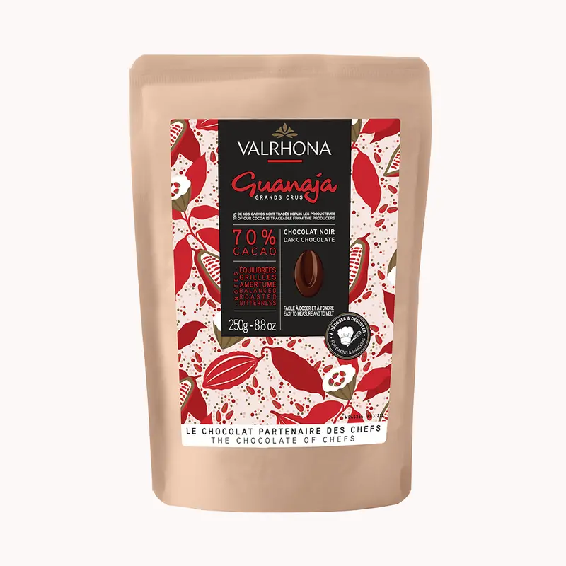 Valrhona Guanaja Dark Chocolate – 70% Cacao, 250G Premium Couverture 1