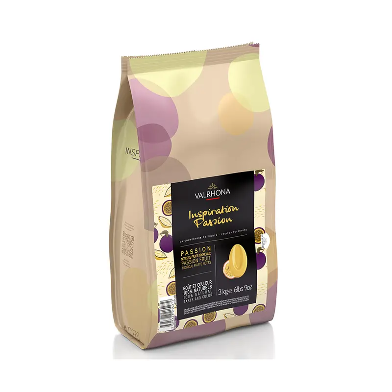 Valrhona Passionfruit Chocolate Inspiration Couverture – 3 Kg Bulk Pack 1