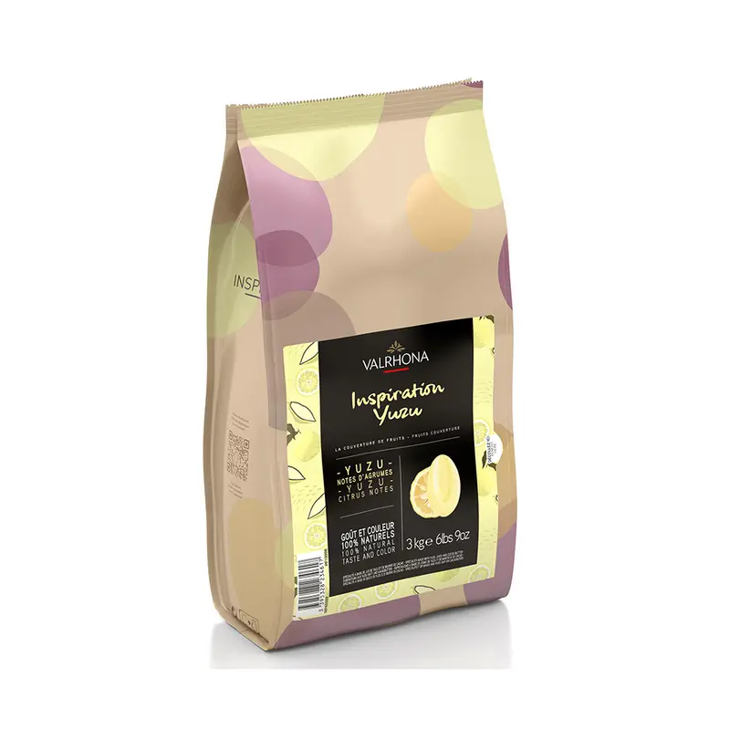 Valrhona Yuzu Chocolate Couverture – Premium Inspiration Range, 3 Kg 1