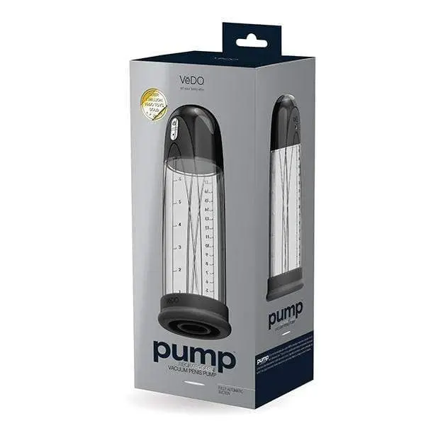 Vedo Pump Rechargeable Vacuum Penis Enlargement Device – All-Black Design 1