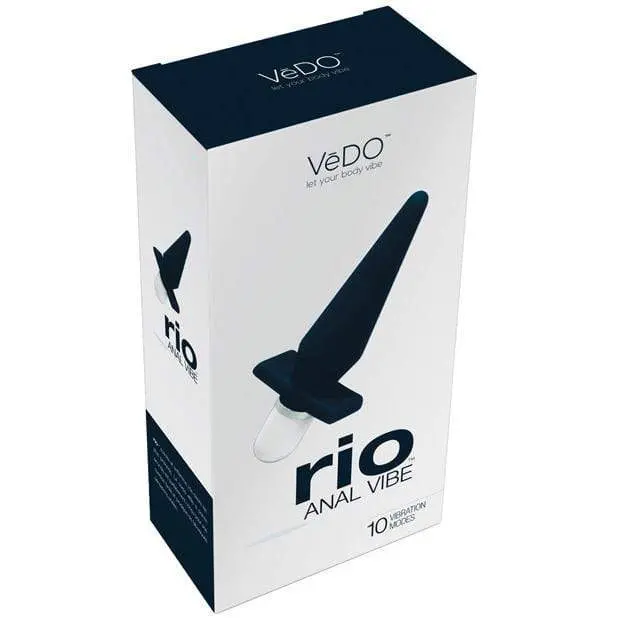 Vedo Rio Butt Plug – Rechargeable Anal Vibrator With Flexible Tapered Design 1