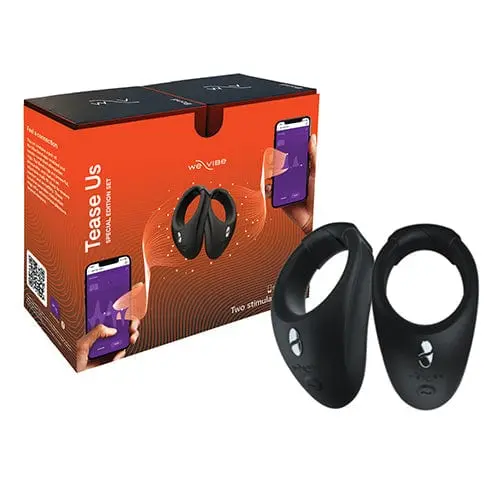 We-Vibe Tease Us Bond Couples Set – App-Controlled Cock Ring + Storage Box – Jet Black 1