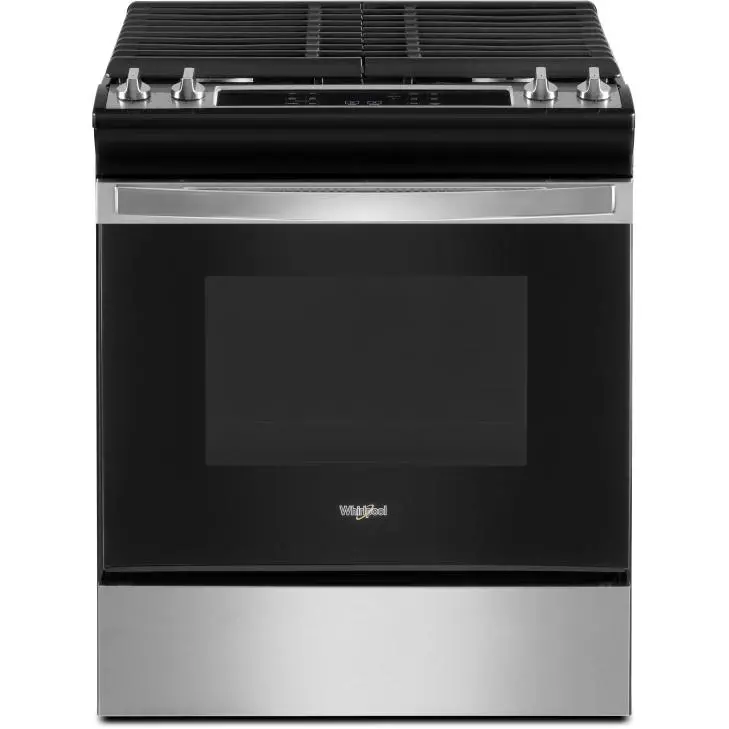 Whirlpool 30-Inch Freestanding Gas Range With Frozen Bake™ – Matte Black Weg515S0Ls 1