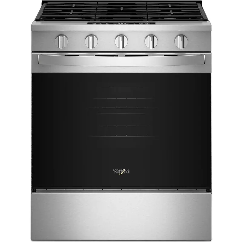 Whirlpool 30-Inch Wi-Fi-Enabled Slide-In Gas Range With Precision Simmer Burner – Model Wsgs5030Sz 1