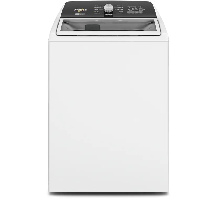 Whirlpool 5.4 Cu. Ft. Top-Load Washer – Removable Agitator, White Wtw5057Lw 1