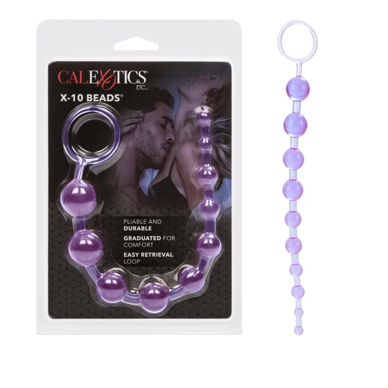 X10 Beads Anal Stimulator – Flexible Silicone Bead String 1