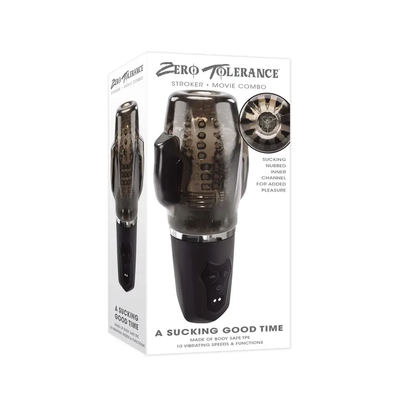 Zero Tolerance - A Sucking Good Time Stroker Masturbator (Black) 1