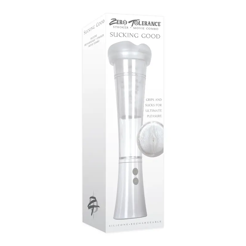 Zero Tolerance - Sucking Good Rechargeable Vacuum Suction Vibrating Masturbator Penis Pump (White) 1