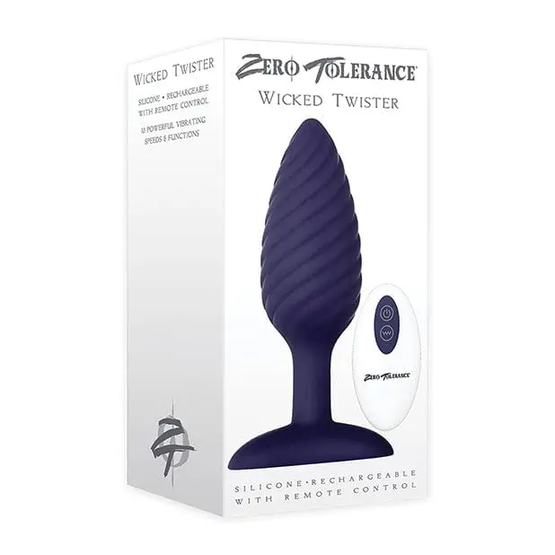 Zero Tolerance Wicked Twister – Remote-Controlled Rechargeable Anal Plug In Violet 1